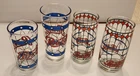 Vintage Pepsi Cola Tiffany Style and Stained Glass set of 4