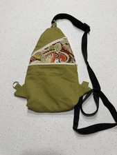 Small Lightweight Backpack With Floral Pattern - 2 Zipper Pouches
