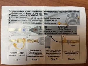 Weber Genesis Propane to Natural Gas Conversion Kit