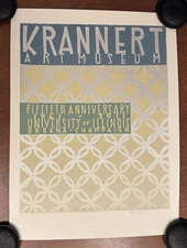 Jay Ryan Poster Krannert Art Museum Chicago IL Print S/# 330 Benefit 1961-2011