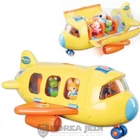Pororo - Flying Airplane Toy Melody Figure Light Sound Play Set Toy for Kids