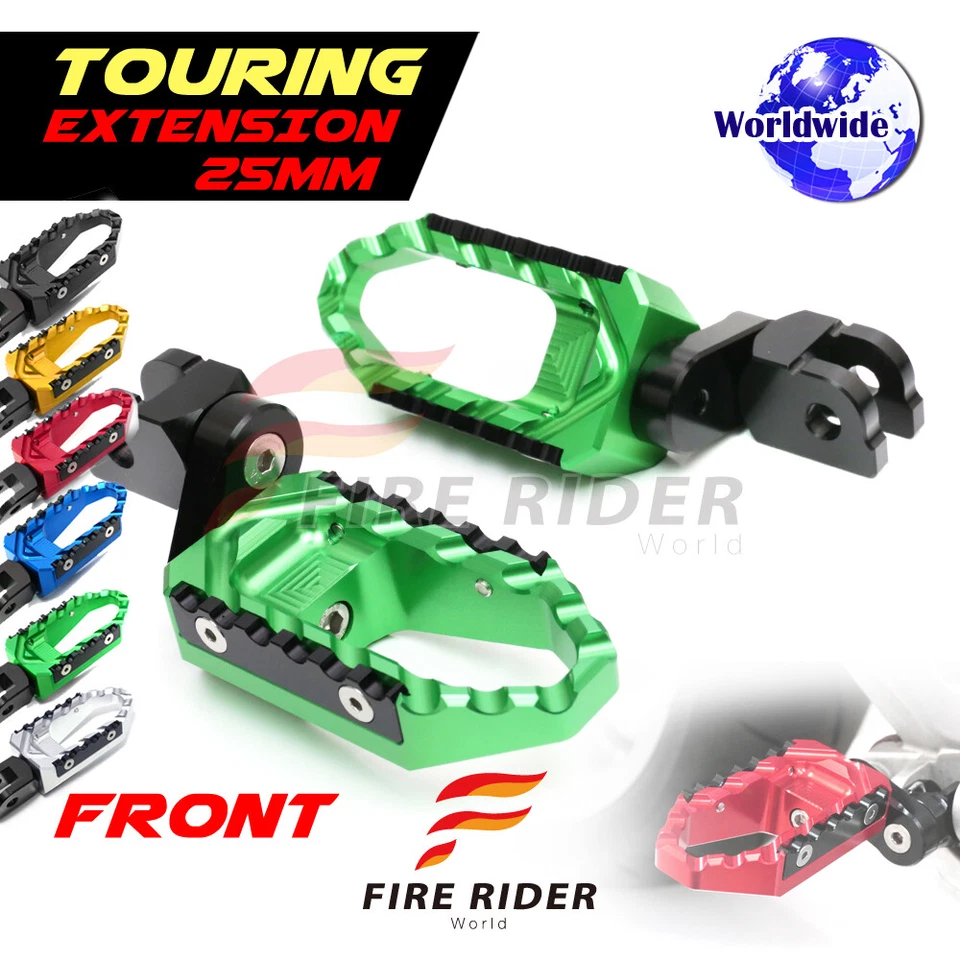 For Suzuki DL 650 V-Strom 04-16 11 12 Adjustable Front Rider Wide Foot Pegs - Image 2 of 4