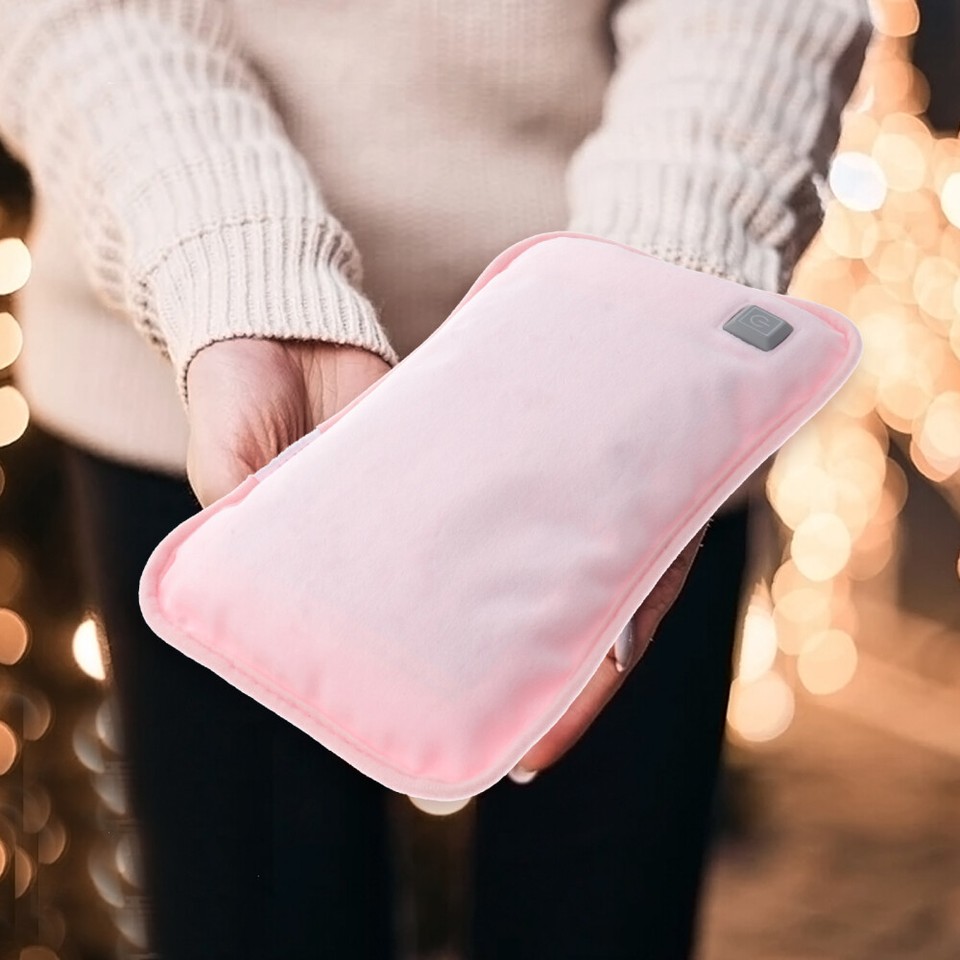 Hand Warmer Bag Electric Heating USB Hot Water Bottle Plush Pad Child