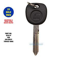 20-New OEM Ignition Logo Key Uncut Blade Blank For GM Chevy Truck Van B102-P