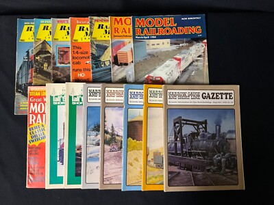 Railroad Model Craftsman & Narrow Gauge & Short Line Gazette, 15 magazines Lot L