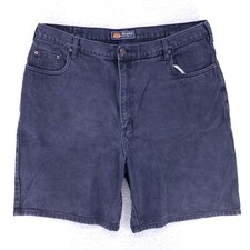 Route 66 Jean Shorts Denim Cotton Mens SZ 38 Black Straight VTG Baggy 90s Y2K