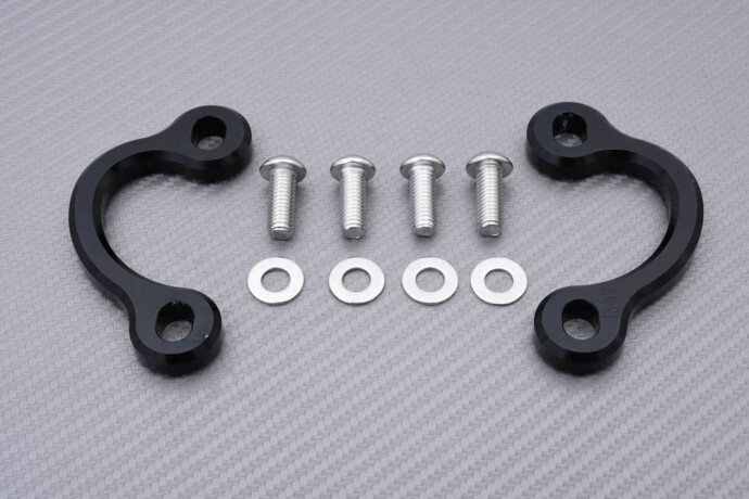 Crochets racing Suzuki GSXR 600 2009 supports attaches sangles noirs