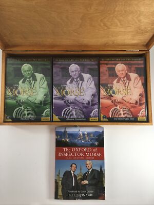 Inspector Morse Complete Series Limited Collector s Ed  35 DVD Wood Box + book