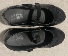 Easy USA Black Girl Ballet Shoes - Size 2 - Made In China
