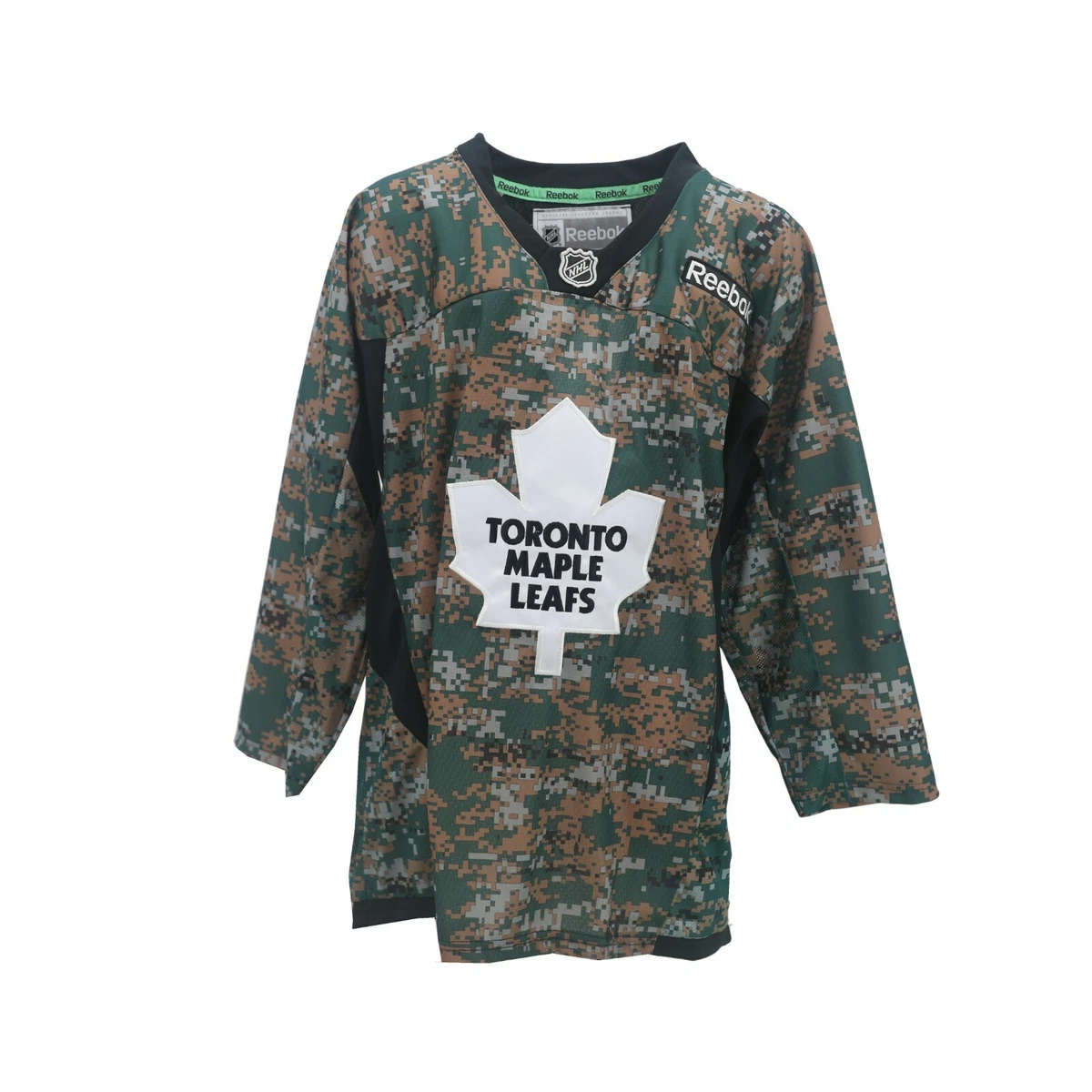 Toronto Maple Leafs Camo Hockey Jersey Reebok Kids Size L/XL