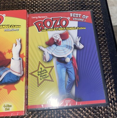 BOZO. THE CLOWN. COLLECTION ONE. Dvds. New,Plus Coll. Vol 2 DVDs