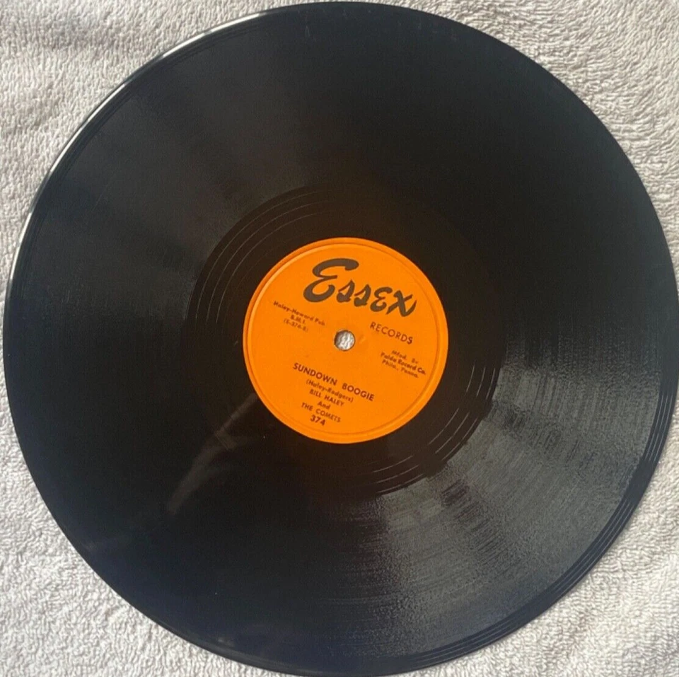 BILL HALEY AND THE COMETS Juke Box Cannon Ball '54 ESSEX 374 10" 78 Shellac NICE - Image 3 of 4