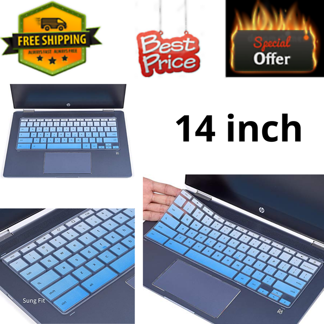 CaseBuy Keyboard Cover for Chromebook X360 14 inch Touchscreen HP
