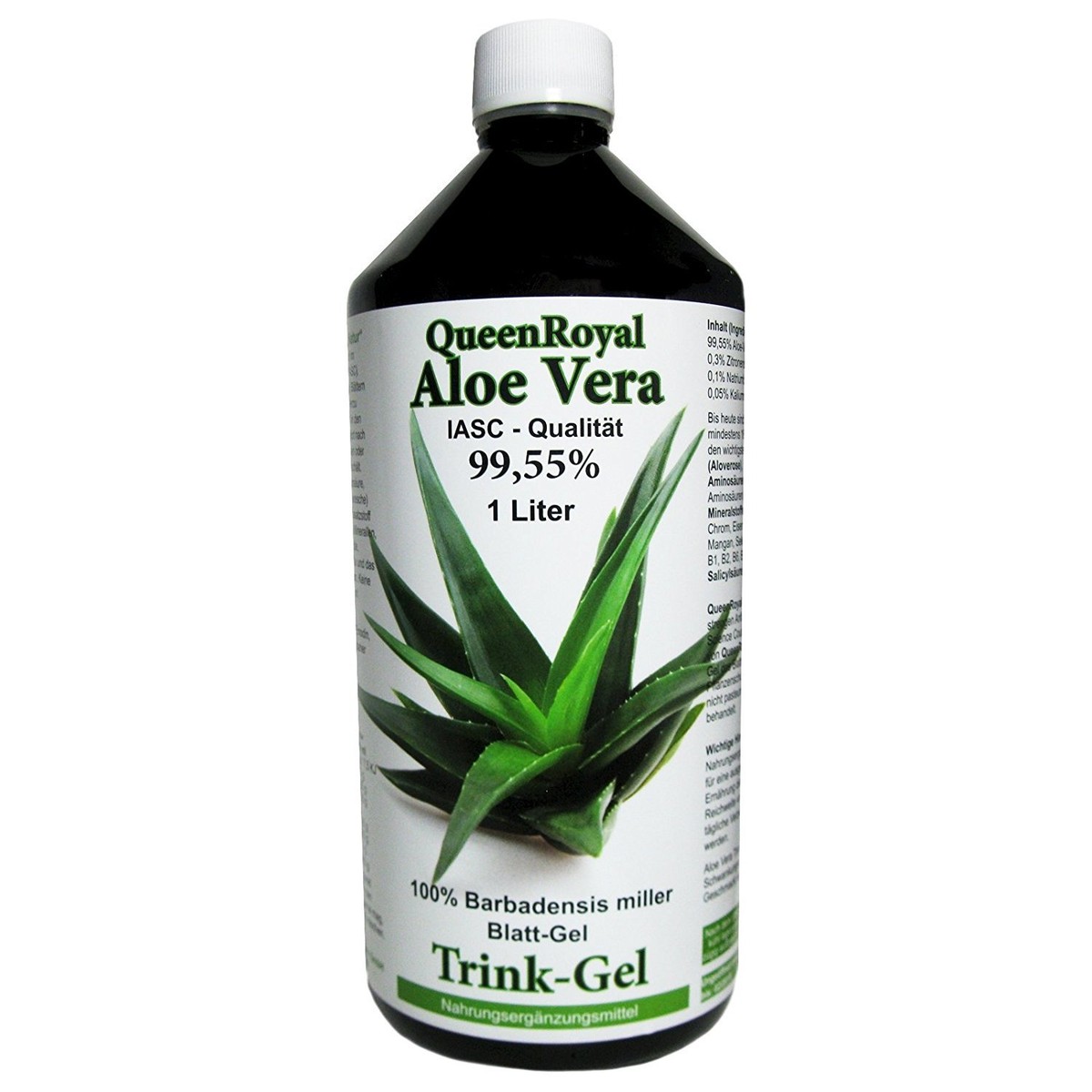 Aloe Vera 1 Liter Trink Gel 99.55% von QueenRoyal Barbadensis Miller.  30035-W | eBay