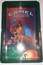 Vintage 1992 Camel Lights Cigarette Joe Kool Promotional Pool Table Ashtray