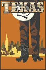 TEXAS VINTAGE STYLE PRINT/POSTER QUALITY PHOTO PAPER/CANVAS T29