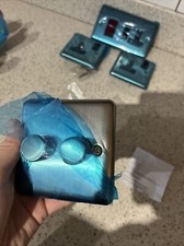 stainless steel double dimmer X1 and plug socket switch X3 (Not Blue- Wrapping)