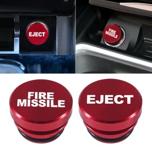Universal Fire Missile Eject Button Car Cigarette Lighter Cover 12v Accessories Ebay