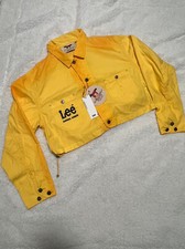 Lee X Angel Chen Yellow Crop Jacket Women's Size Medium NWT