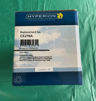 HYPERION CE278A High Yield Black Compatible Toner Cartridge For HP P1606
