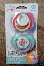 Disney Baby - Set of 2 Disney Princess Pacifiers - New, Still Sealed