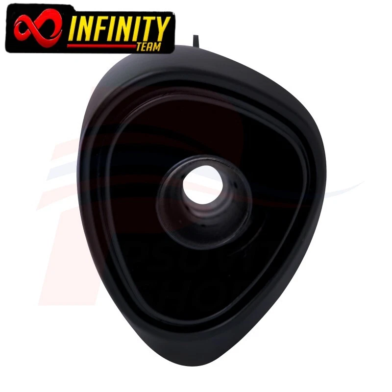 Tubo de escape silenciador universal premium 2" negro/cromo INFINITY Foto 4 de 4