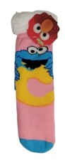 Sesame Street Cookie Monster Sherpa Lined Women's Slipper Socks - One Size