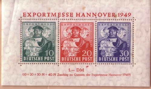 1949 GERMANY EMISS COMMUNES ZONES OCCUPATION BIZONA HANVER BF.