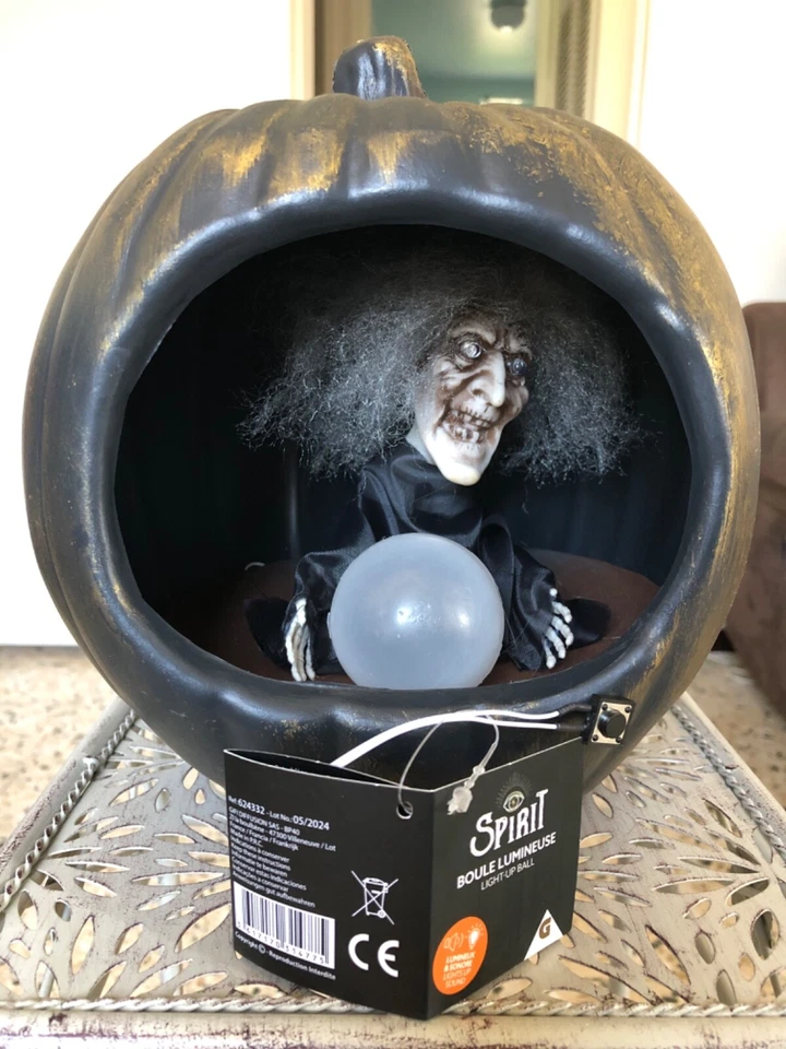 Décoration Halloween sorcière boule de cristal - Photo 1/1