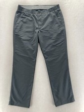 Under Armour Match Play Golf Pants Mens 36x30 Straight Gray Stretch Waistband