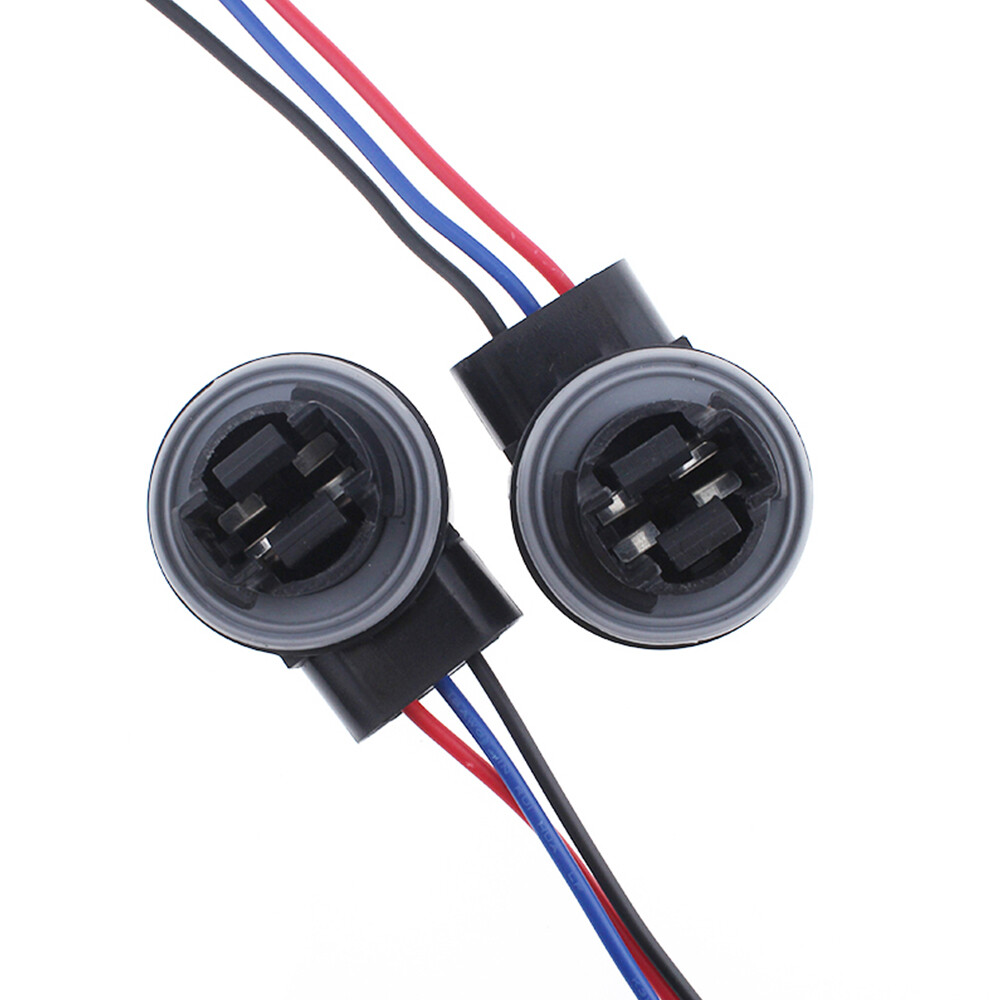 Universal 4157 Socket Pigtail Wire Harness - Female Connector For Turn Signal Lights