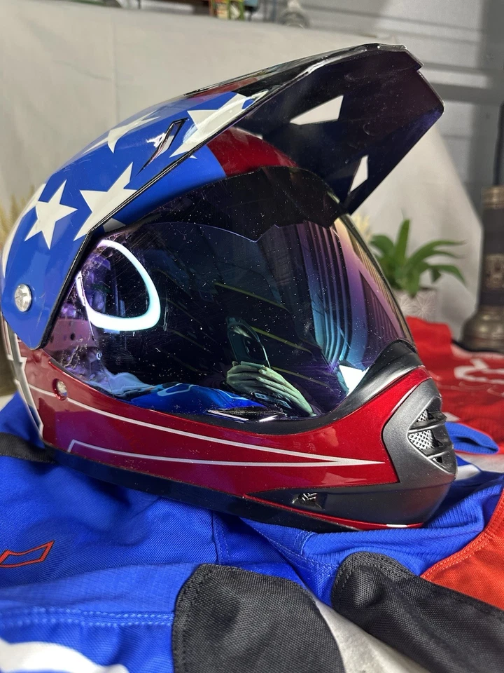 Equipo de equitación FOX ATV / moto de cross: casco, pantalones, jersey, guantes. Wow pequeño juvenil Foto 2 de 4