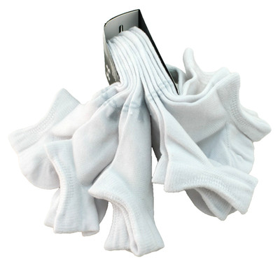 UNDER ARMOUR UA Essential 6 Pairs Men's 8.5-13 White / Gray Logo Low Cut Socks