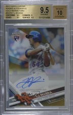 2017 Chrome Rookie Gold Refractor 21/50 TJ Rivera BGS 9.5 GEM MINT Auto 5h9