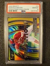 2024 Select Marcelo Mayer SENSATIONS GOLD Prizm /10 PSA 10 POP 1 🔥 Red Sox RC