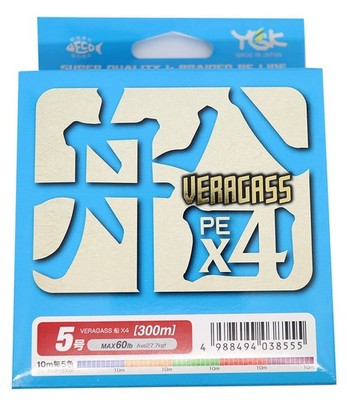 YGK YOZ-AMI VERAGASS Boat X4 300m #5 60lb Fishing Line 5-colors Braided NEW