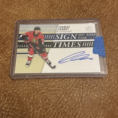2019-20 SP Authentic Sign of the Times Thomas Chabot #SOTT-TC Auto