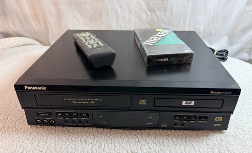 Panasonic Double Feature PV-D4742 DVD & VCR Combo VHS Player w/ Remote Tested