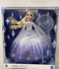 Hasbro Disney Princess Style Series 2021 Holiday Elsa Doll with Stand