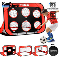 FußBalltor Pop-Up FüR Kinder 4 Modi Outdoor Indoor Mit Tragetasche Geschenk