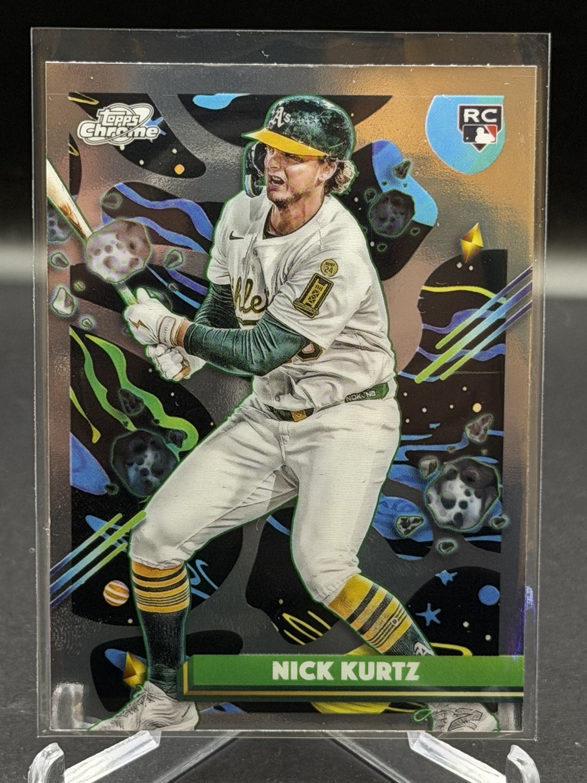 2025 Topps Cosmic Chrome Nick Kurtz RC Base #183 Oakland Athletics Rookie ROY