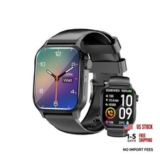 Smart Watch with 1.85" HD Touch Screen, Heart Rate and Sleep Monitor, 110 