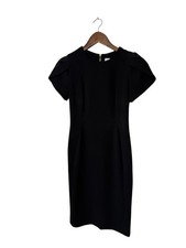Calvin Klein Womens Cap sleeve short Sheath Dress Black Size 2