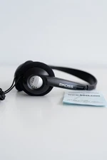 Vintage KOSS Portable Stereo phones Head Phones KTX1 Wired Black