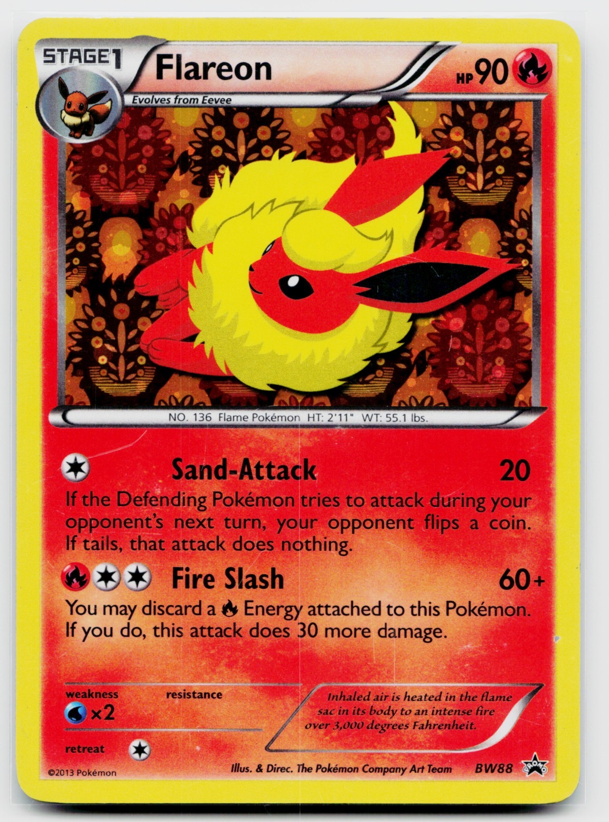 Flareon BW88 Holo | Black and White Promos - MP