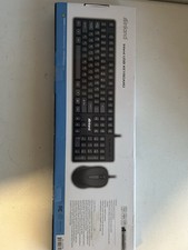 Inland USB Full Length Qwerty Keyboard And Mouse Combo Black