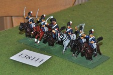 28mm napoleonic / british - 14th light dragoons 6 figs - (138111)