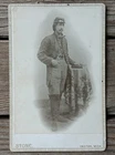 Civil War Soldier 1880's Cabinet Card from Earlier CDV, Michigan
