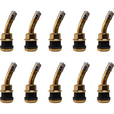 Radial Commander Brass Valve Stem with 23° Bend for .625'' Valve Holes Pack of 10