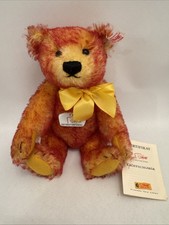 Steiff limitiert DWS Eröffnungsbär 672248 Zertifikat KF Porzellanschild 00715